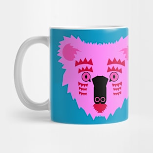 Koala Bear Face, bright pink Mug